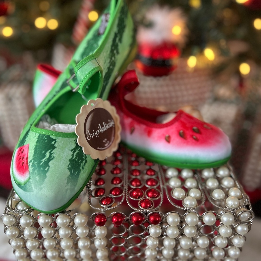 Hot Chocolate Mary Janes Watermelon NWT 36